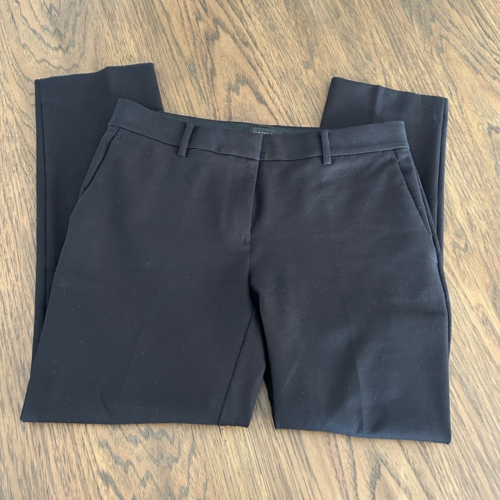 Ann Taylor Eva Ankle Pant in Black Size 4 Petite
